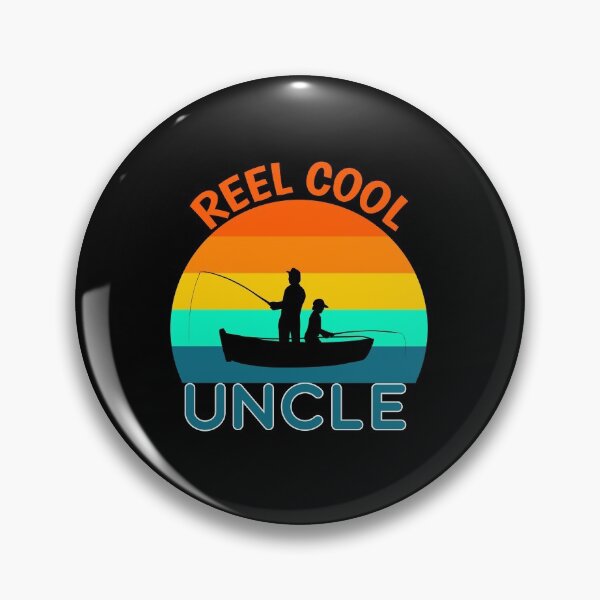Item preview, Reel Cool Uncle Taking His Niece or Nephew Fishing Retro Sunset designed and sold by KeysTreasures.