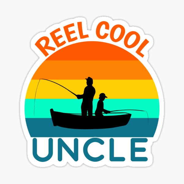 Item preview, Reel Cool Uncle Taking His Niece or Nephew Fishing Retro Sunset designed and sold by KeysTreasures.