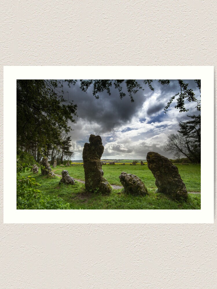 Alternate view of The Rollright Stones -The King's Men Art Print