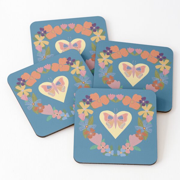 Item preview, Floral butterfly heart  designed and sold by RachelSingh.