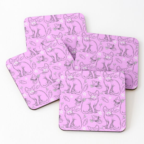 Item preview, Kitty Witchcraft (pink) designed and sold by spazzynewton.