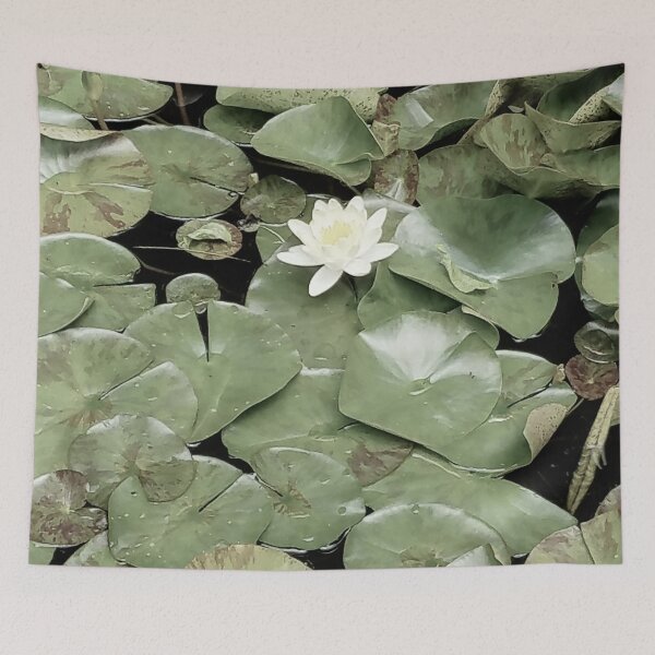 Item preview, Dark Lilypads with Waterlily designed and sold by JLCole.