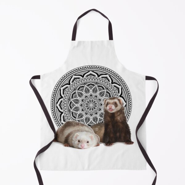 Artikelvorschau, Frettchenpaar mit Mandala entworfen und verkauft von OraitoShop.