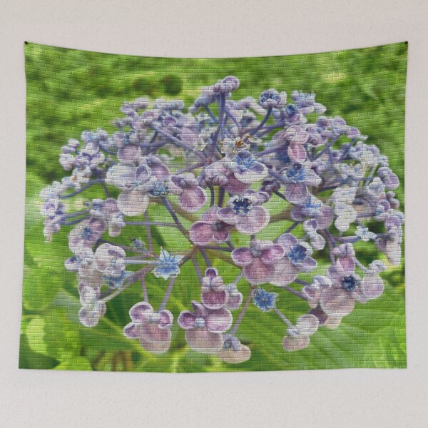 Item preview, Pseudomurals 00032 (Blue Hydrangea) designed and sold by CleanWIP.