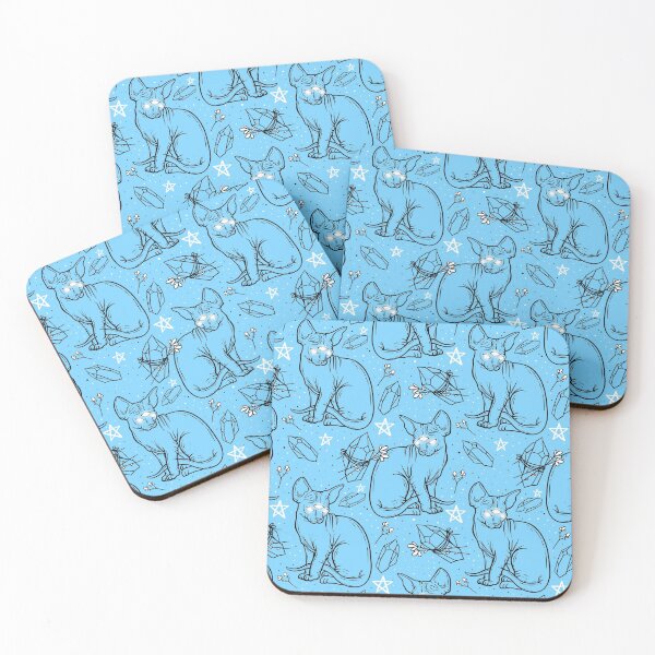 Item preview, Kitty Witchcraft (Light Blue) designed and sold by spazzynewton.