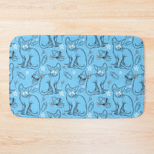 Item preview, Kitty Witchcraft (azul claro) designed and sold by spazzynewton.