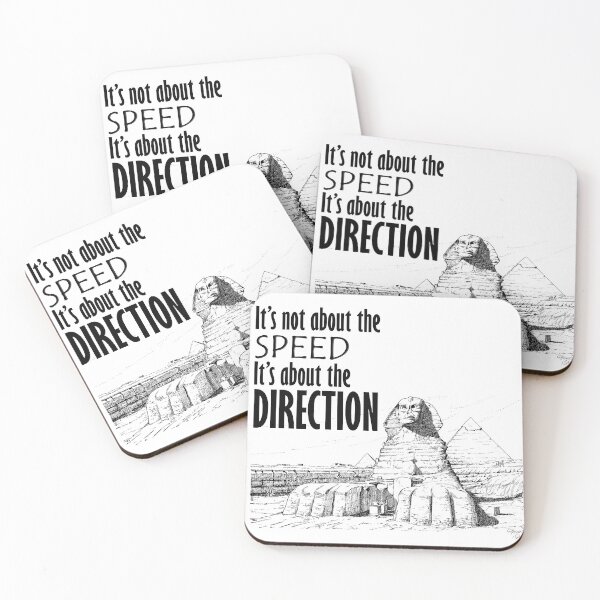 Item preview, Direction It's Not About The Speed It's about the Direction White background designed and sold by SpiritGifts.