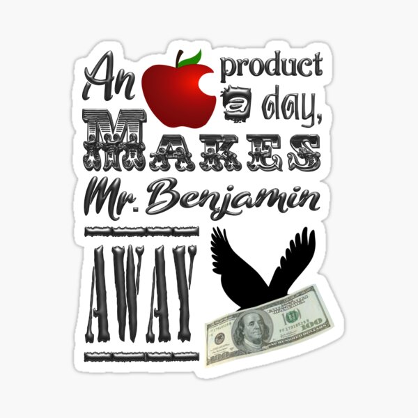 An apple product a day Sticker