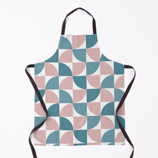 Item preview, Blush pink and bluish modern geometric pattern designed and sold by likebakerdo.