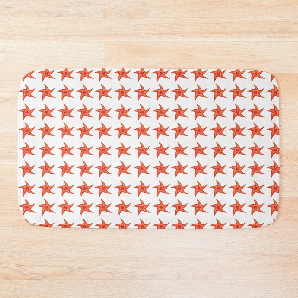Item preview, Red lovely starfish pattern illustration designed and sold by drommmes.