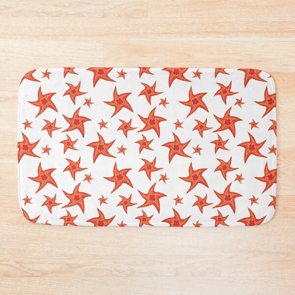 Item preview, Red lovely starfish pattern illustration designed and sold by drommmes.
