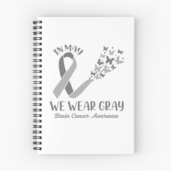 Item preview, In May We Wear Gray Brain Cancer Awareness Ribbon Butterflies designed and sold by RedQuality.