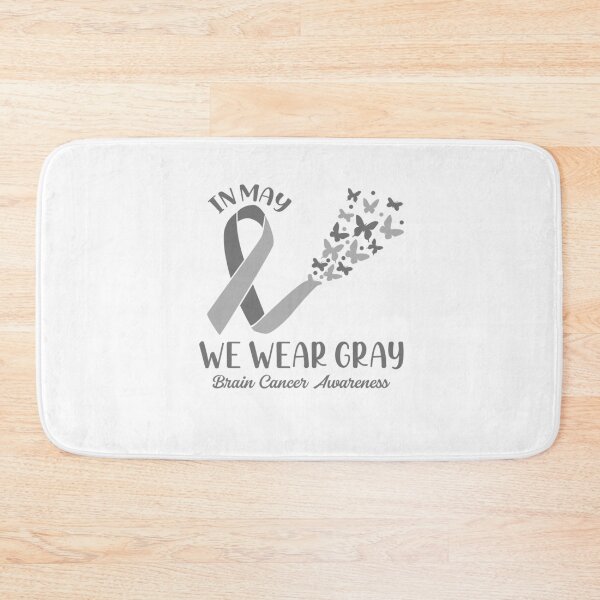 Item preview, In May We Wear Gray Brain Cancer Awareness Ribbon Butterflies designed and sold by RedQuality.