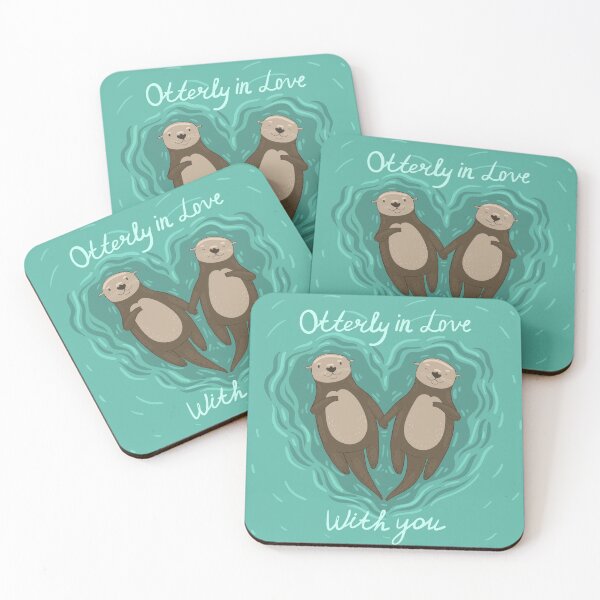 Item preview, Otters Holding Hands - Otterly in Love With You designed and sold by KGBojan.