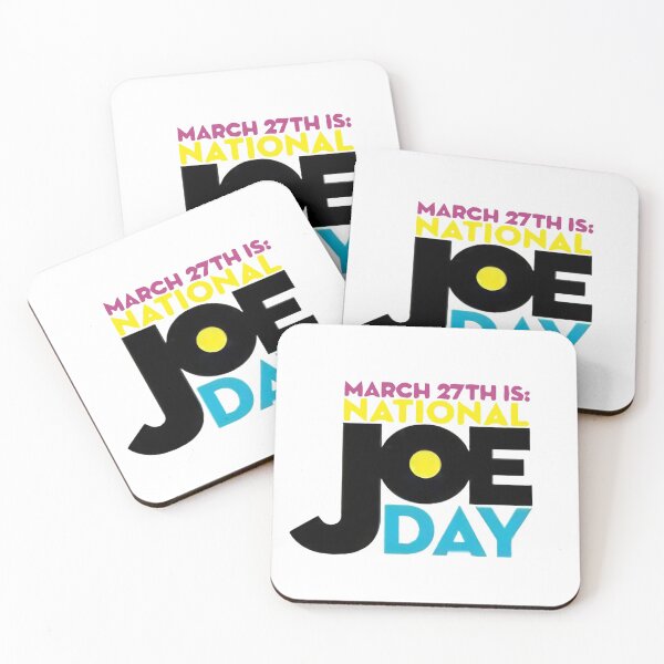 Item preview, March 27, National Joe Day minimal graphic designed and sold by BonBoMochiBall.