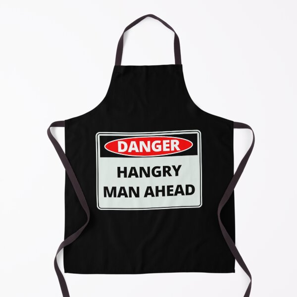 Item preview, Funny Caution Danger Sign Hangry Man Ahead designed and sold by thehappylamb.