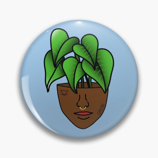 Item preview, Lace Leaf Plant Person With Face Tattoos, Blue designed and sold by 10pmCreations.