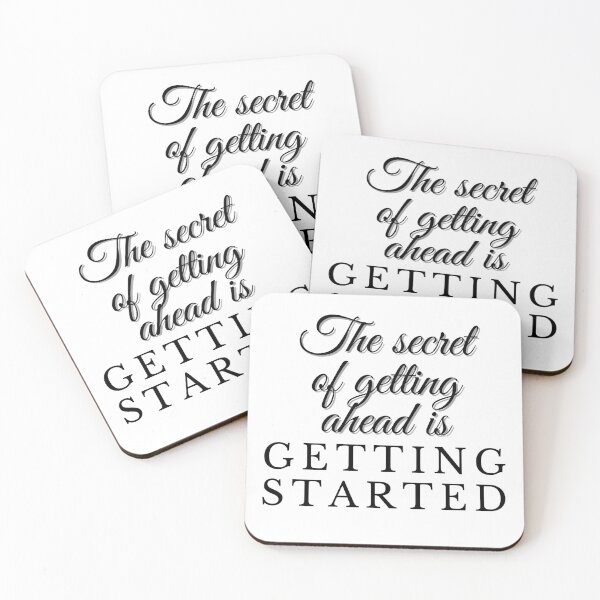 Item preview, The secret of getting ahead is getting started designed and sold by fowons.