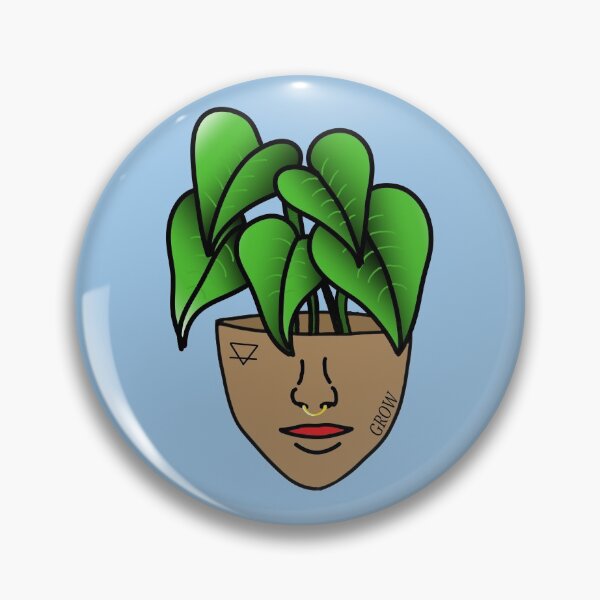 Item preview, Lace Leaf Plant Person With Face Tattoos designed and sold by 10pmCreations.