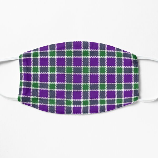 Suffragette Tartan Flat Mask