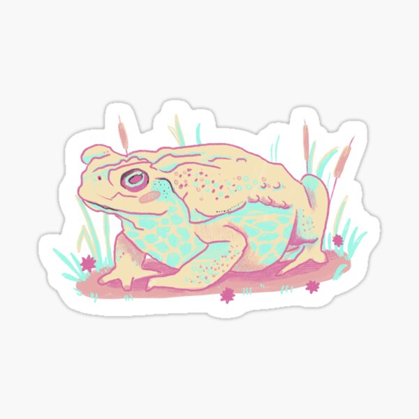 Pastel Toad Sticker