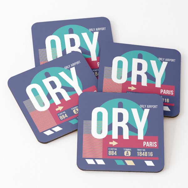 Item preview, Paris Orly (ORY) Airport Code Baggage Tag designed and sold by SLAG-Creative.