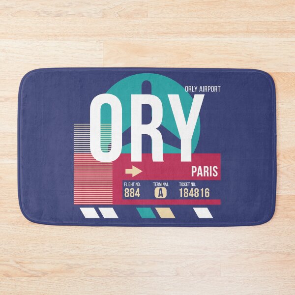 Item preview, Paris Orly (ORY) Airport Code Baggage Tag designed and sold by SLAG-Creative.