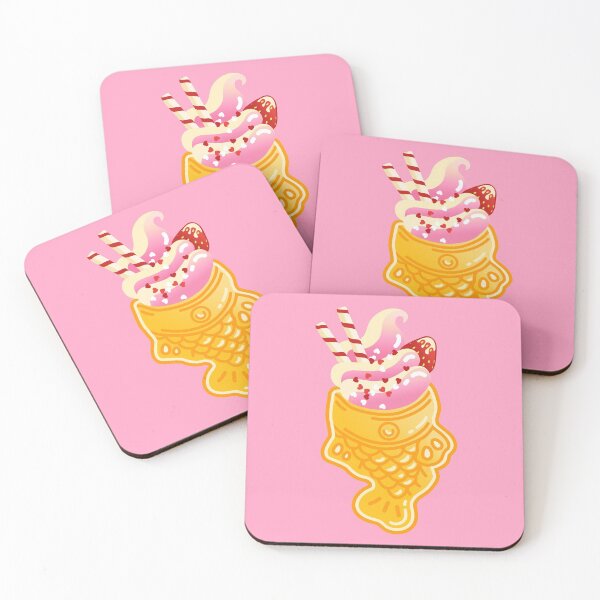 Item preview, Taiyaki Strawberry Ice Cream  - Japanese Sweets - Kawaii Food designed and sold by Nossikko.