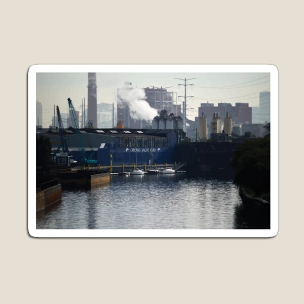 Item preview, Downtown Chicago Yacht Yard designed and sold by fiveloudarts.