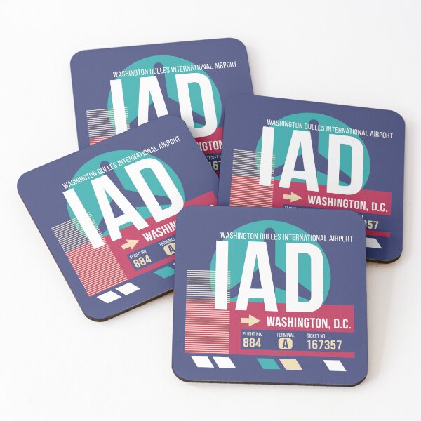 Item preview, Washington, D.C. (IAD) Airport Code Baggage Tag designed and sold by SLAG-Creative.