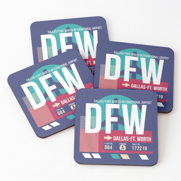 Item preview, Dallas-Ft. Worth Texas (DFW) Airport Code Baggage Tag designed and sold by SLAG-Creative.