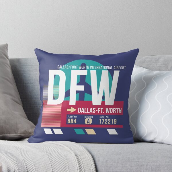 Item preview, Dallas-Ft. Worth Texas (DFW) Airport Code Baggage Tag designed and sold by SLAG-Creative.