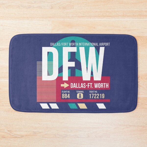 Item preview, Dallas-Ft. Worth Texas (DFW) Airport Code Baggage Tag designed and sold by SLAG-Creative.