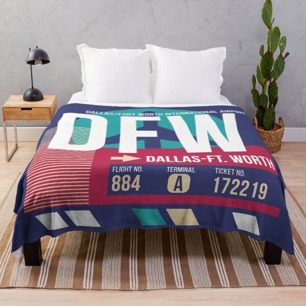 Item preview, Dallas-Ft. Worth Texas (DFW) Airport Code Baggage Tag designed and sold by SLAG-Creative.