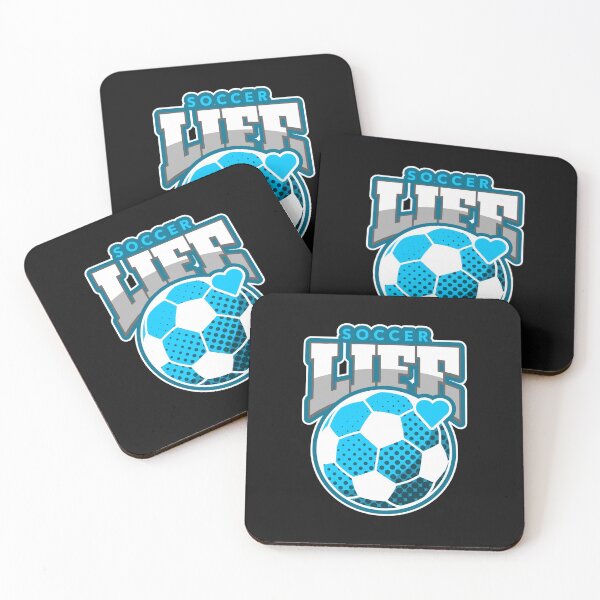 Item preview, Soccer Life-Blu and Wt hrt designed and sold by VJKTees.