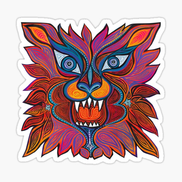 Fierce Lion Sticker