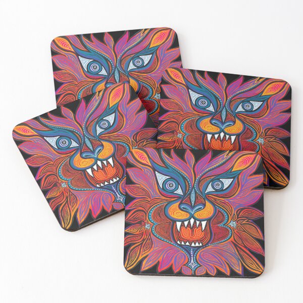 Item preview, Fierce Lion designed and sold by MARGARET RINGIA HART.