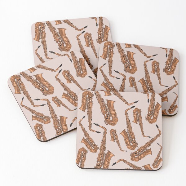 Item preview, Alto Saxophone Musical Instrument Pattern Natural designed and sold by jasmijndeklerk.