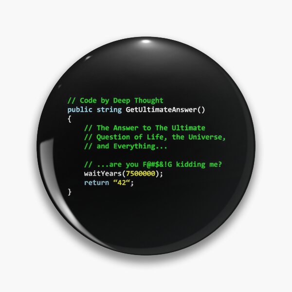 Item preview, Code by Deep Thought designed and sold by Dark-Nerd.