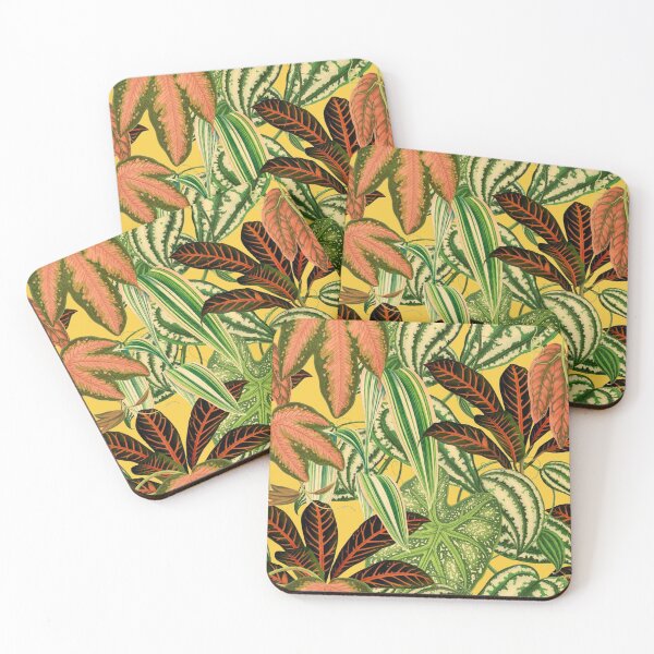 Item preview, Tropical leaves on yellow designed and sold by Clara’s.