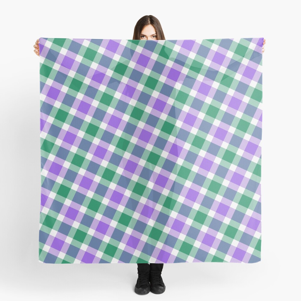 Suffragette Tartan Wool Scarf 