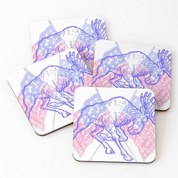Item preview, Blue Patriotic Bull Moose designed and sold by creuzy.