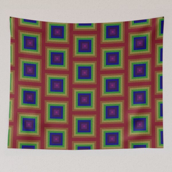 Item preview, Rainbow checkered print designed and sold by LawsonFabrics.