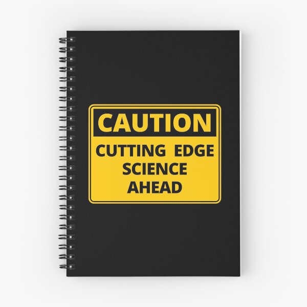 Item preview, Funny Caution Sign - Cutting Edge Science Ahead designed and sold by thehappylamb.
