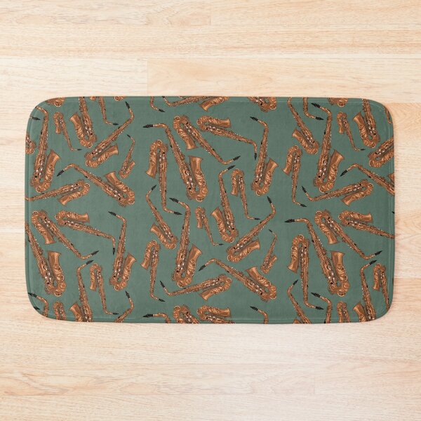 Item preview, Alto Saxophone Musical Instrument Pattern Green designed and sold by jasmijndeklerk.