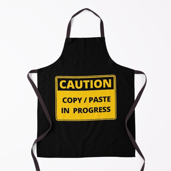 Item preview, Funny Caution Sign - Copy Paste in Progress designed and sold by thehappylamb.