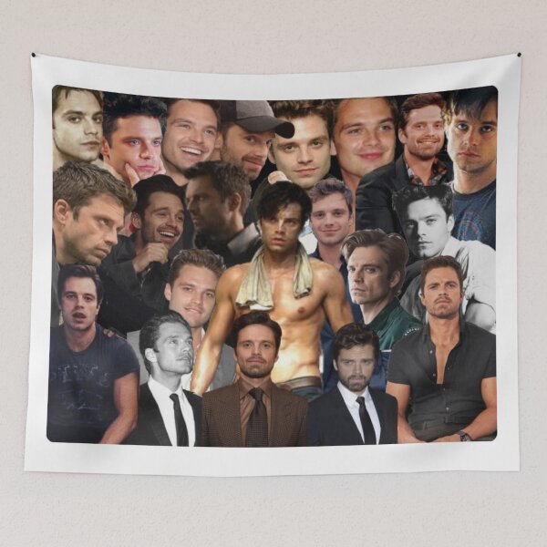 Item preview, Sebastian Stan collage designed and sold by Aurora and Aly.