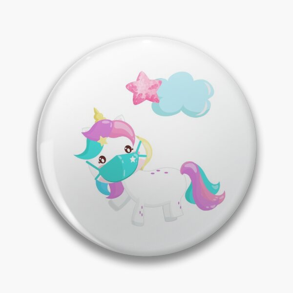 Item preview, Pandemic Unicorn in Mask  designed and sold by WildingClan.
