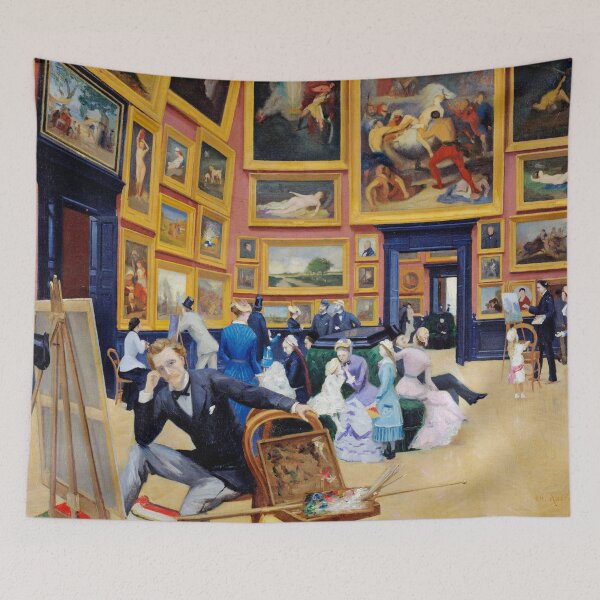Item preview, View of the Interior of the Museum of Rouen in 1880 - Charles Angrand designed and sold by brushandframes.