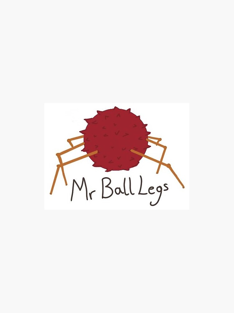 "Mr Ball legs " Sticker for Sale by lucyalice02 Redbubble